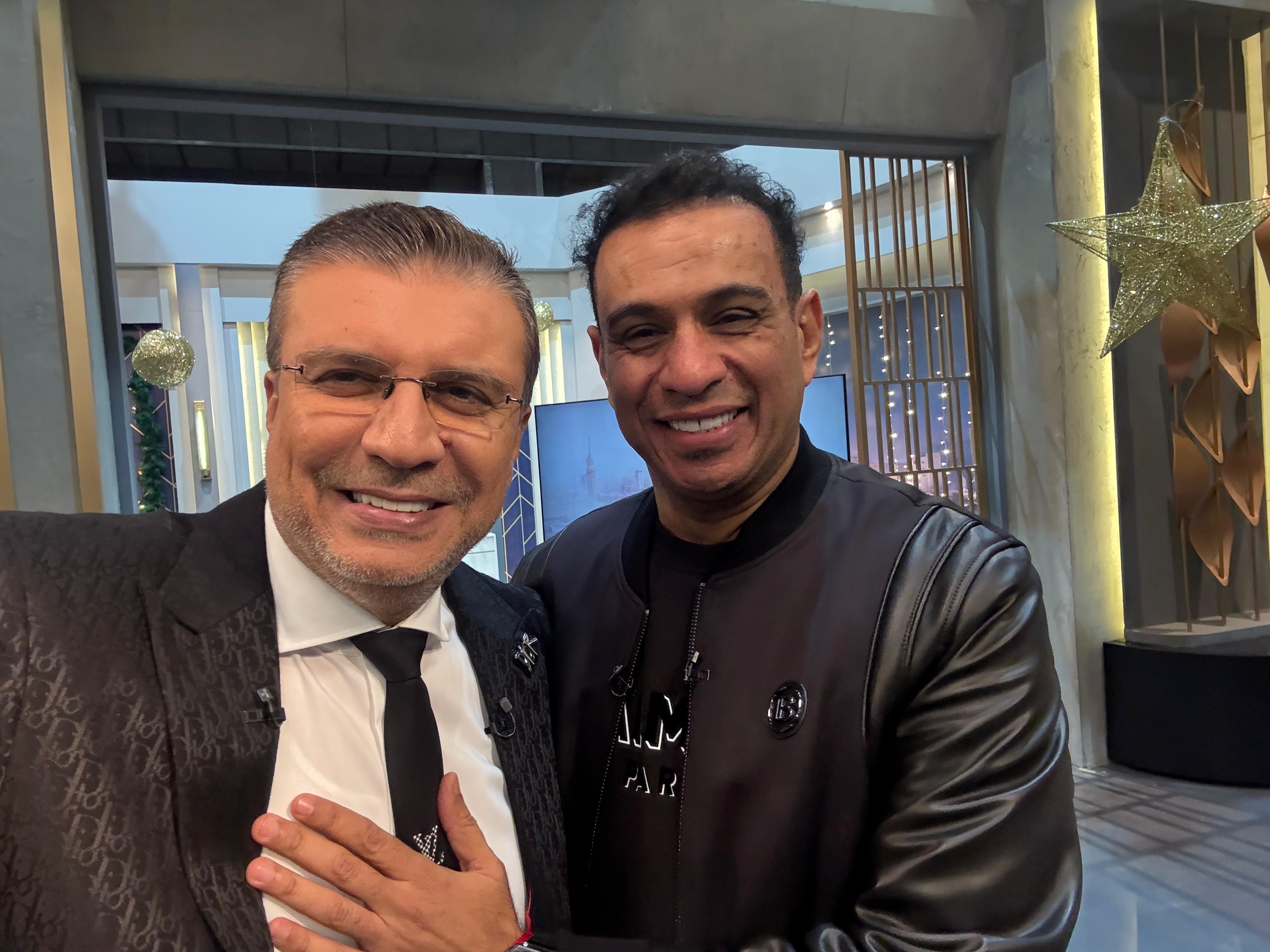 محمود الليثي مع الاعلامي عمرو الليثي