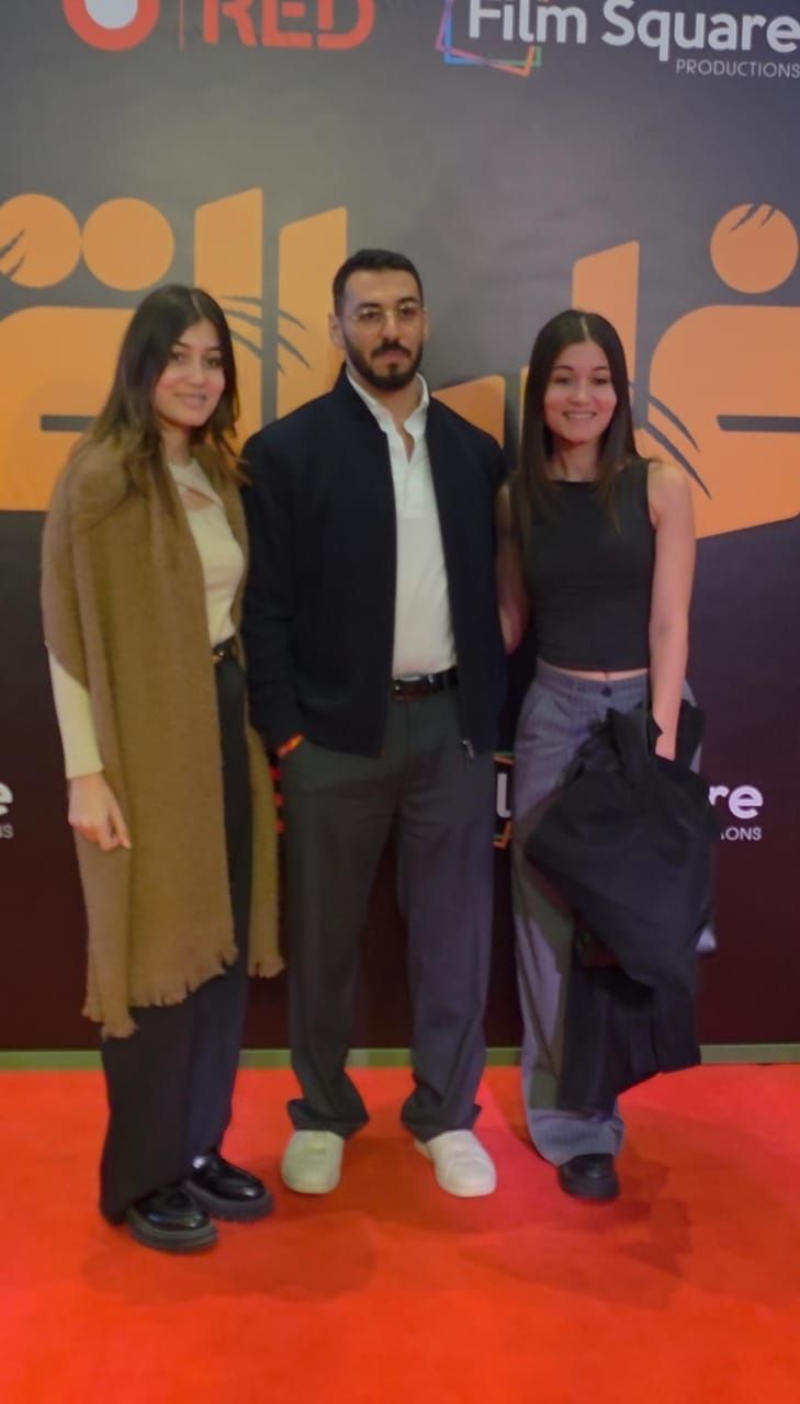 طه دسوقي ومايان السيد وجهاد حسام الدين وشرنوبي في عرض فيلم إن غاب القط (5) طه دسوقي ومايان السيد وجهاد حسام الدين وشرنوبي في عرض فيلم إن غاب القط (5)