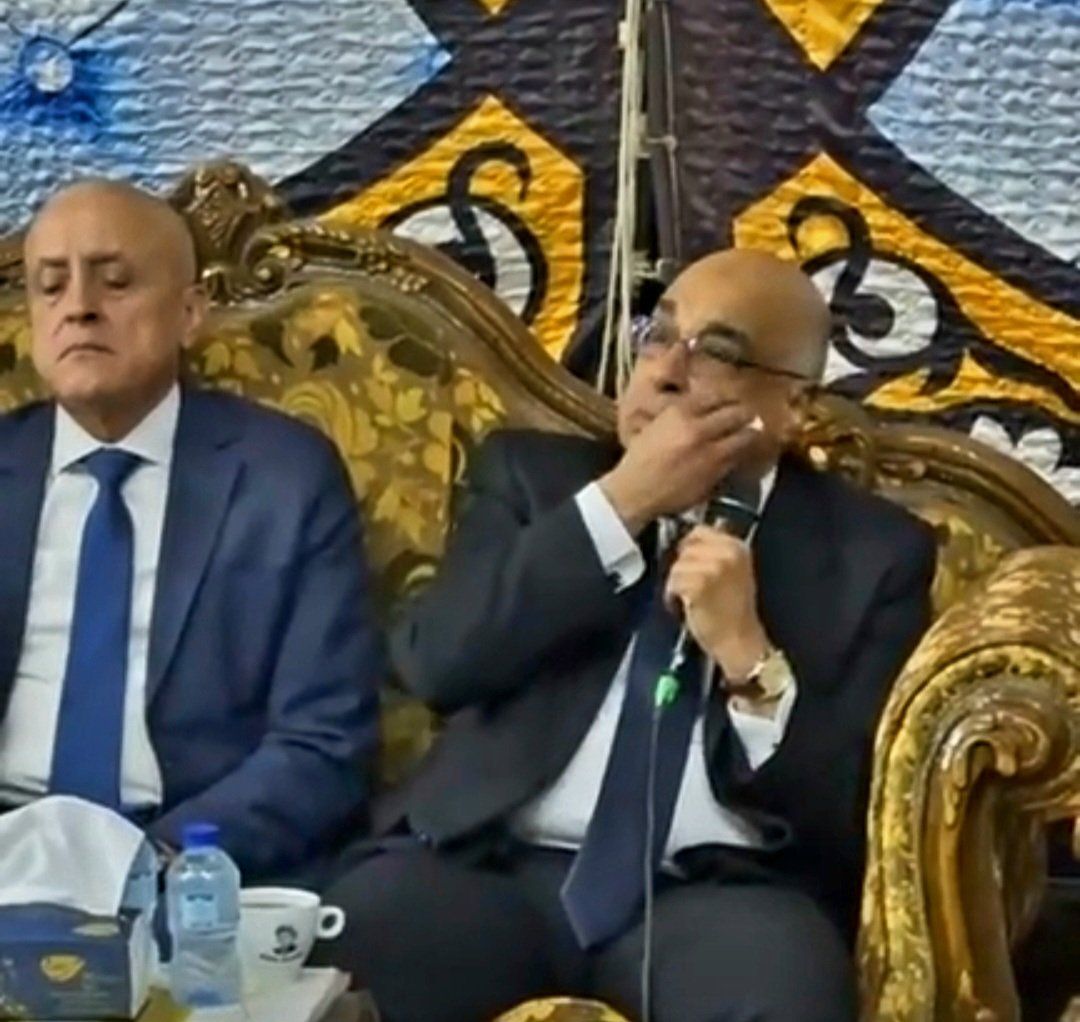 تأثر وزير العدل فى عزاء المستشارة سهام صبري