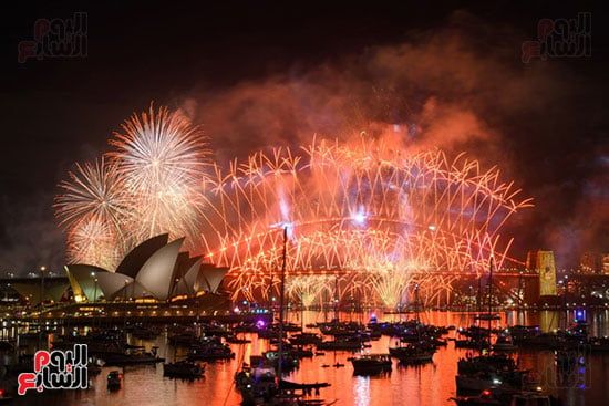 ألعاب نارية ليلة رأس السنة فوق سيدني