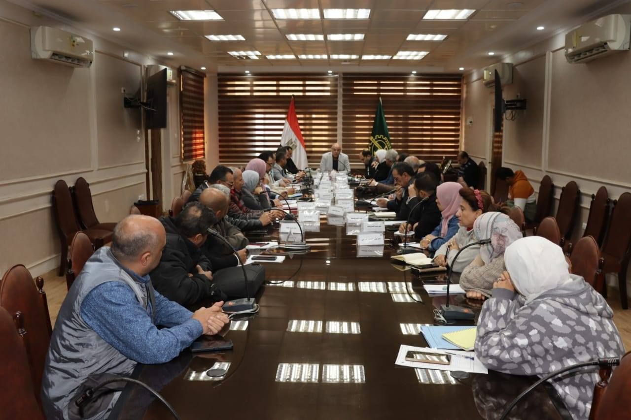 الاجتماع بديوان عام محافظة القليوبية