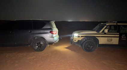 ضبط مواطن دخل مركبته في الفياض والروضات بمحمية الملك عبدالعزيز