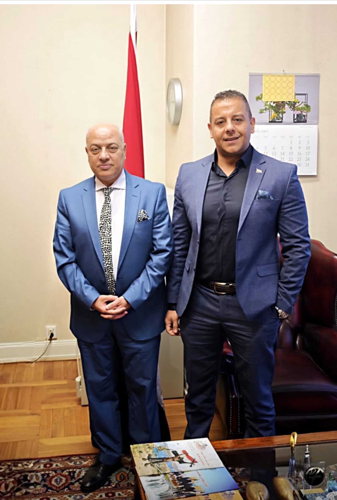 سفير مصر بالنرويج يستقبل وفد من أبناء الجالية (2)