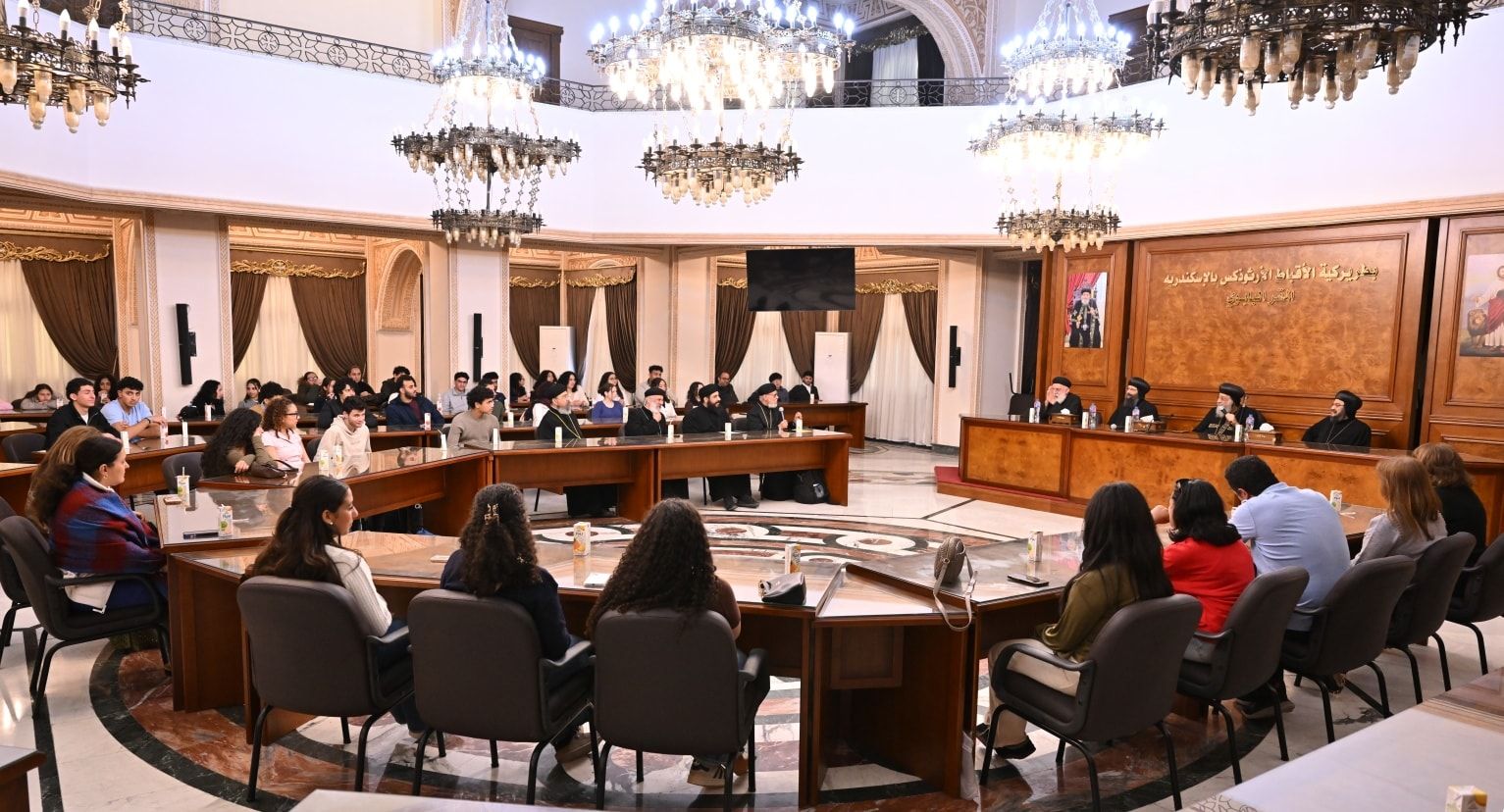 جانب من لقاء قداسة البابا