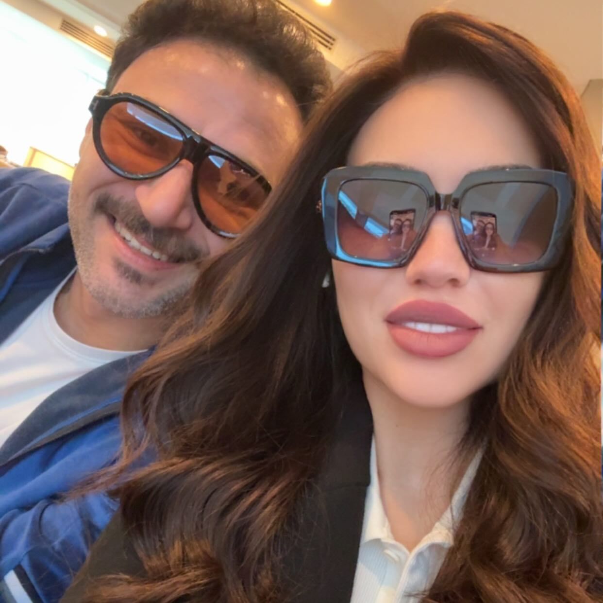 الفنانة مي فاروق والفنان محمد العمروسي