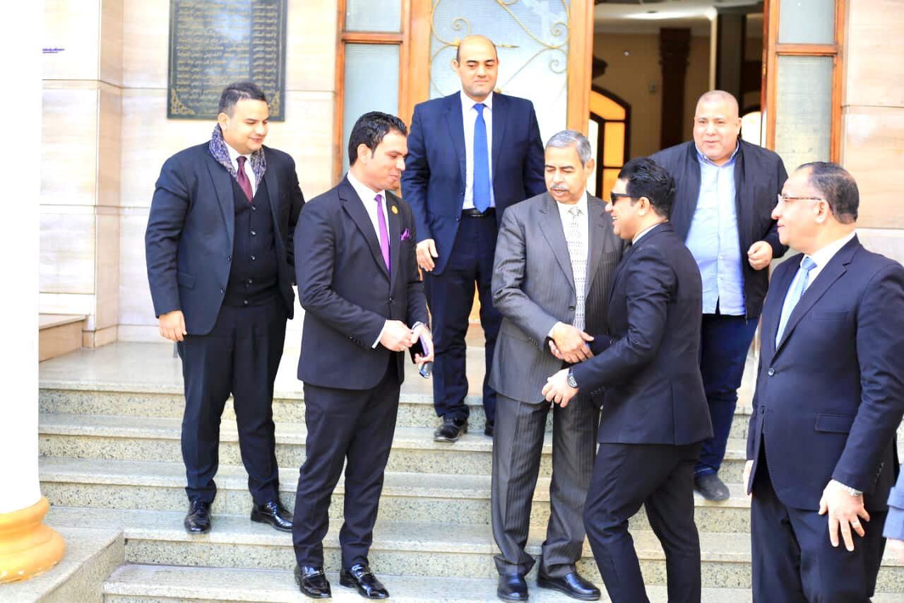 جانب من الاستقبال جانب من الاستقبال