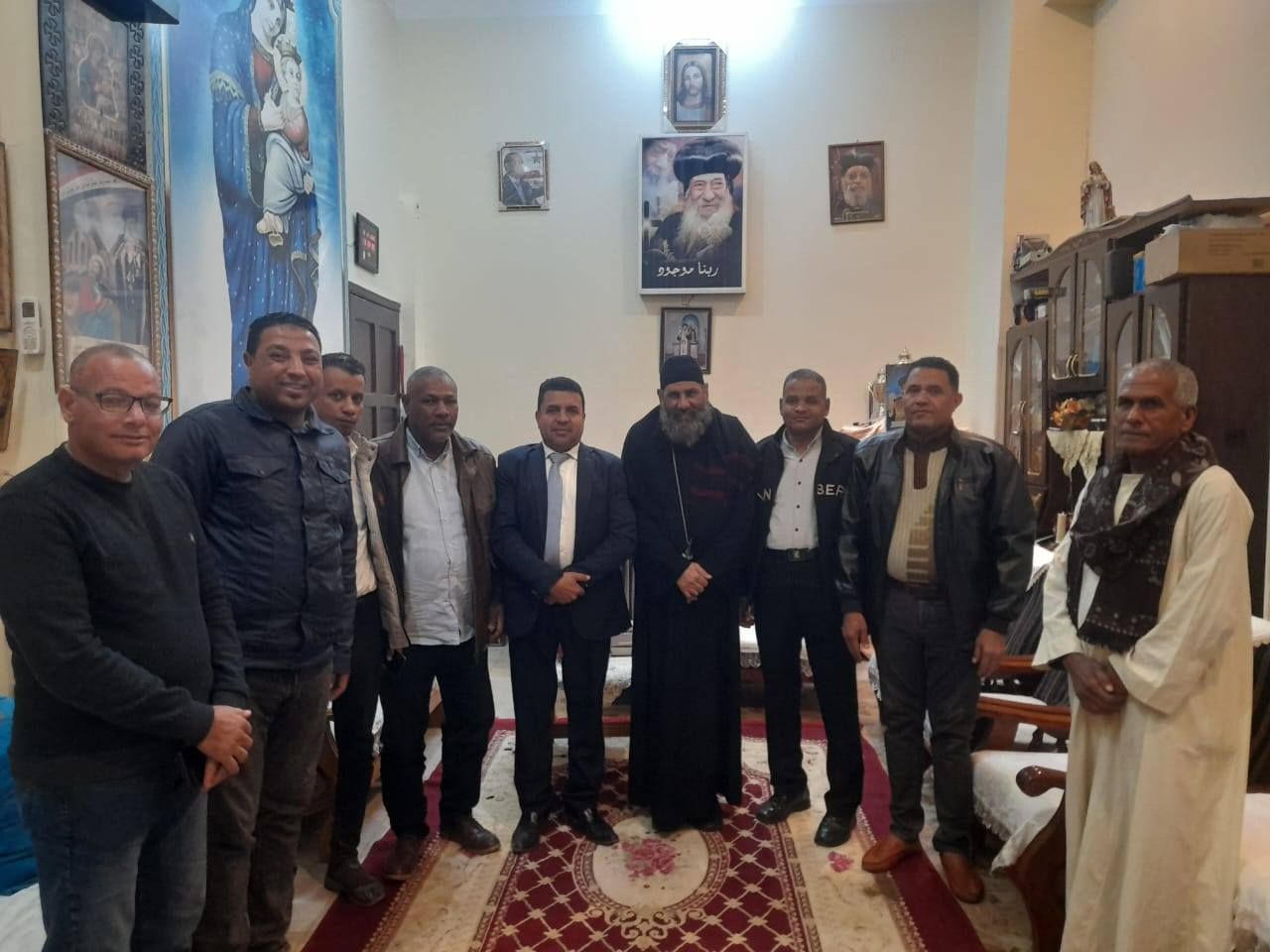 زيارة دير القديسين وكنيسة السيدة مريم العذراء لتقديم التهنئة بعيد الميلاد