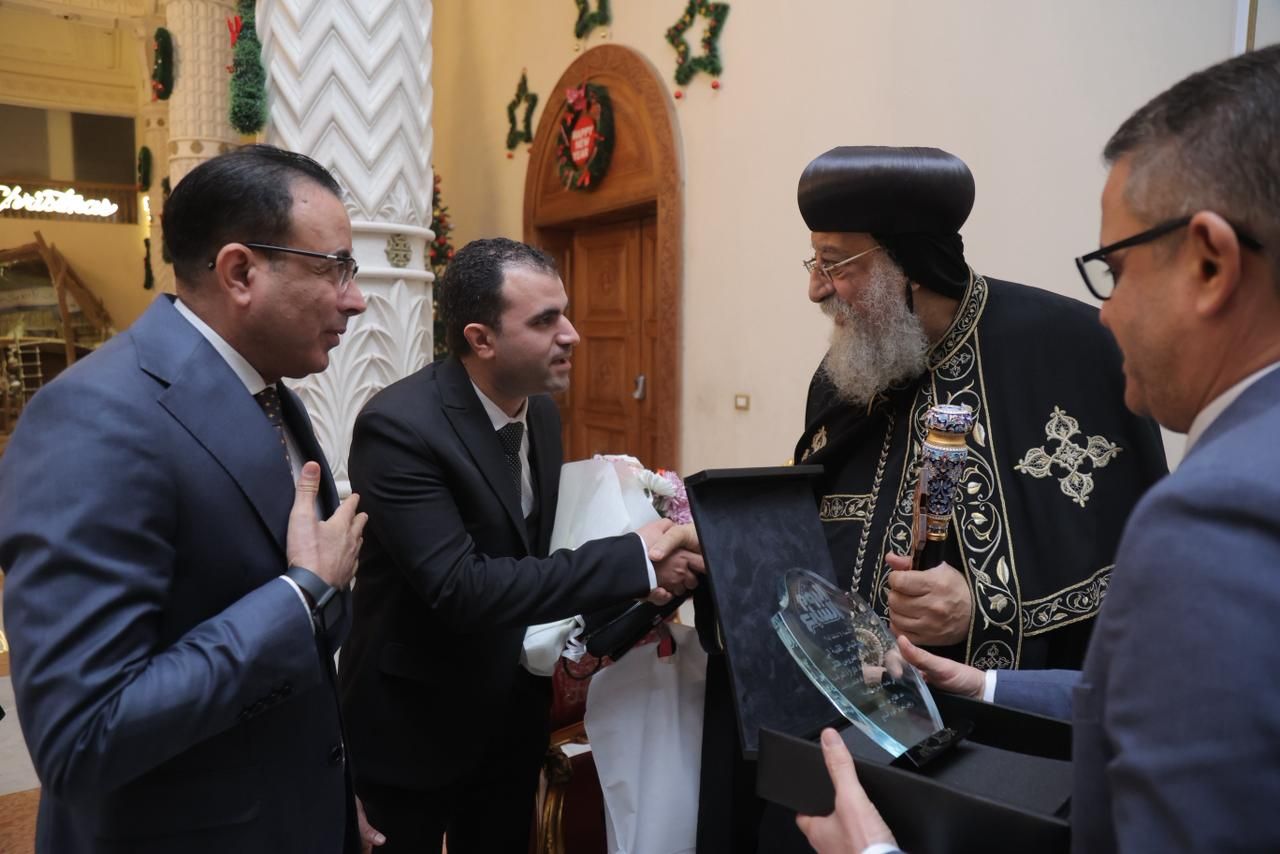 وصول وفد اليوم السابع لتقديم التهنئة لقداسة البابا