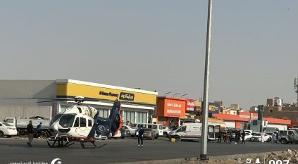 الإسعاف الطائر ينقذ حالتين بعد حادث تصادم مروري بالرياض
