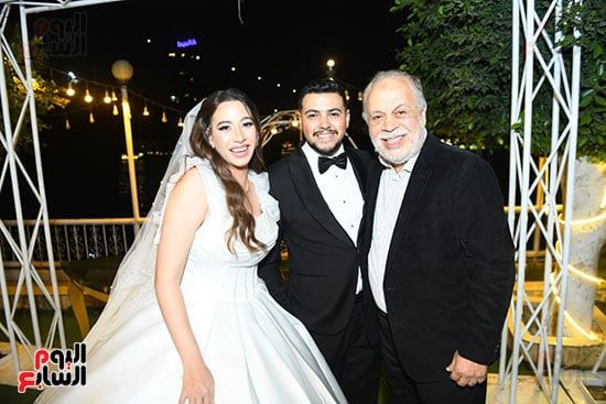أشرف-زكى-يحضر-حفل-الزفاف-(2)