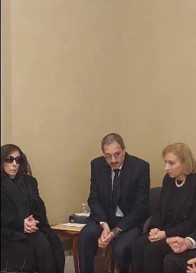 زوجة رئيس الحكومة اللبنانية تعز فيروز فى رحيل هلي الرحباني زوجة رئيس الحكومة اللبنانية تعز فيروز فى رحيل هلي الرحباني