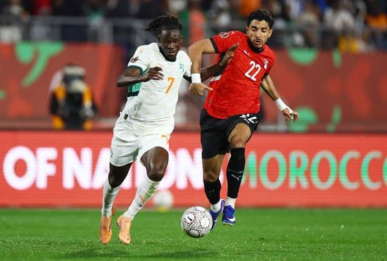 عمر مرموش خلال مباراة مصر ضد كوت ديفوار عمر مرموش خلال مباراة مصر ضد كوت ديفوار