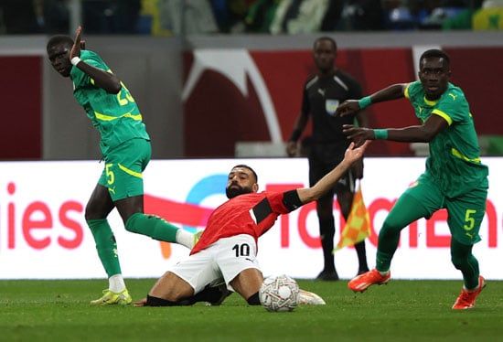 جانب من المباراة محمد صلاح