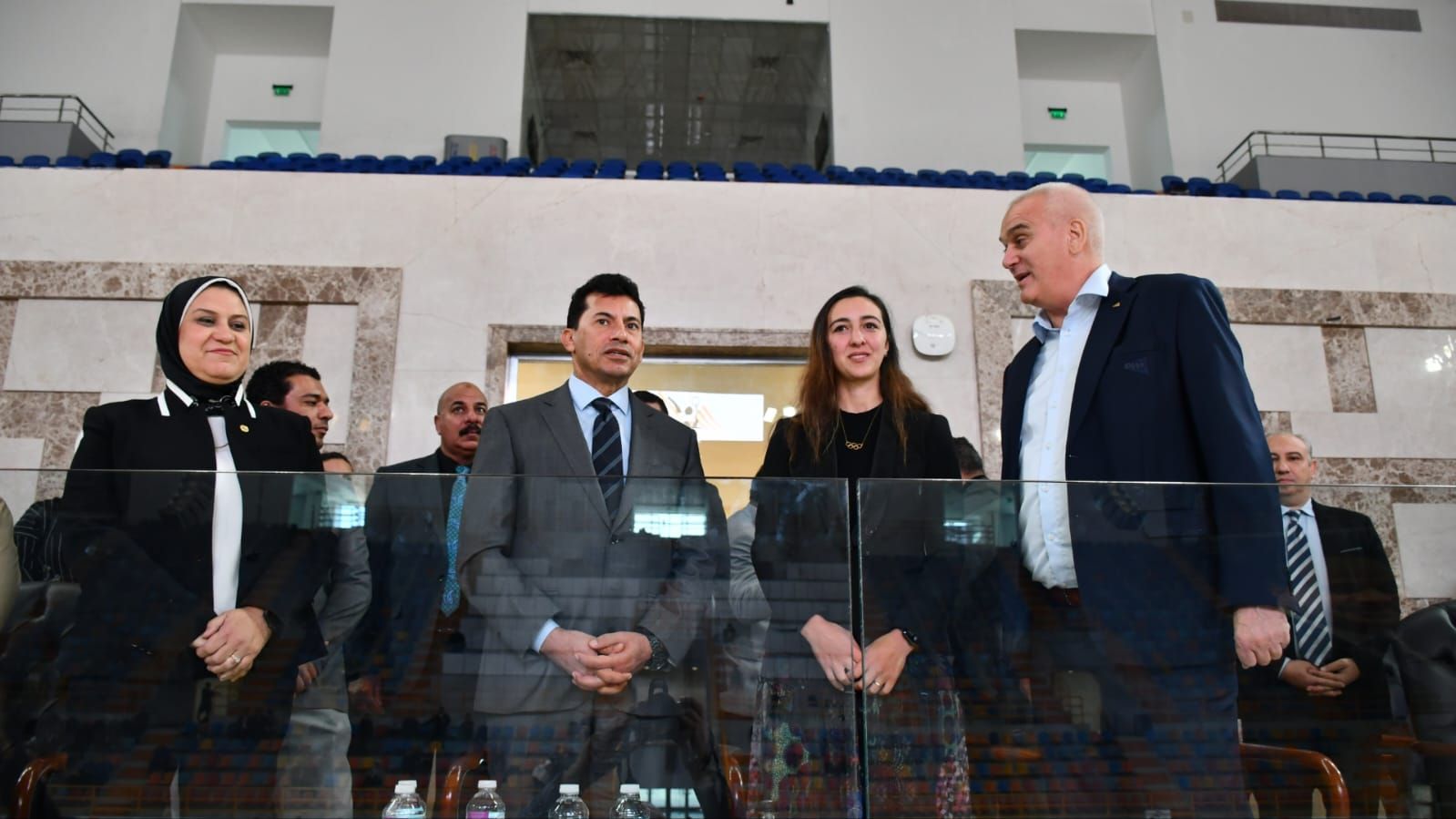 جانب من حضو وزير الرياضة