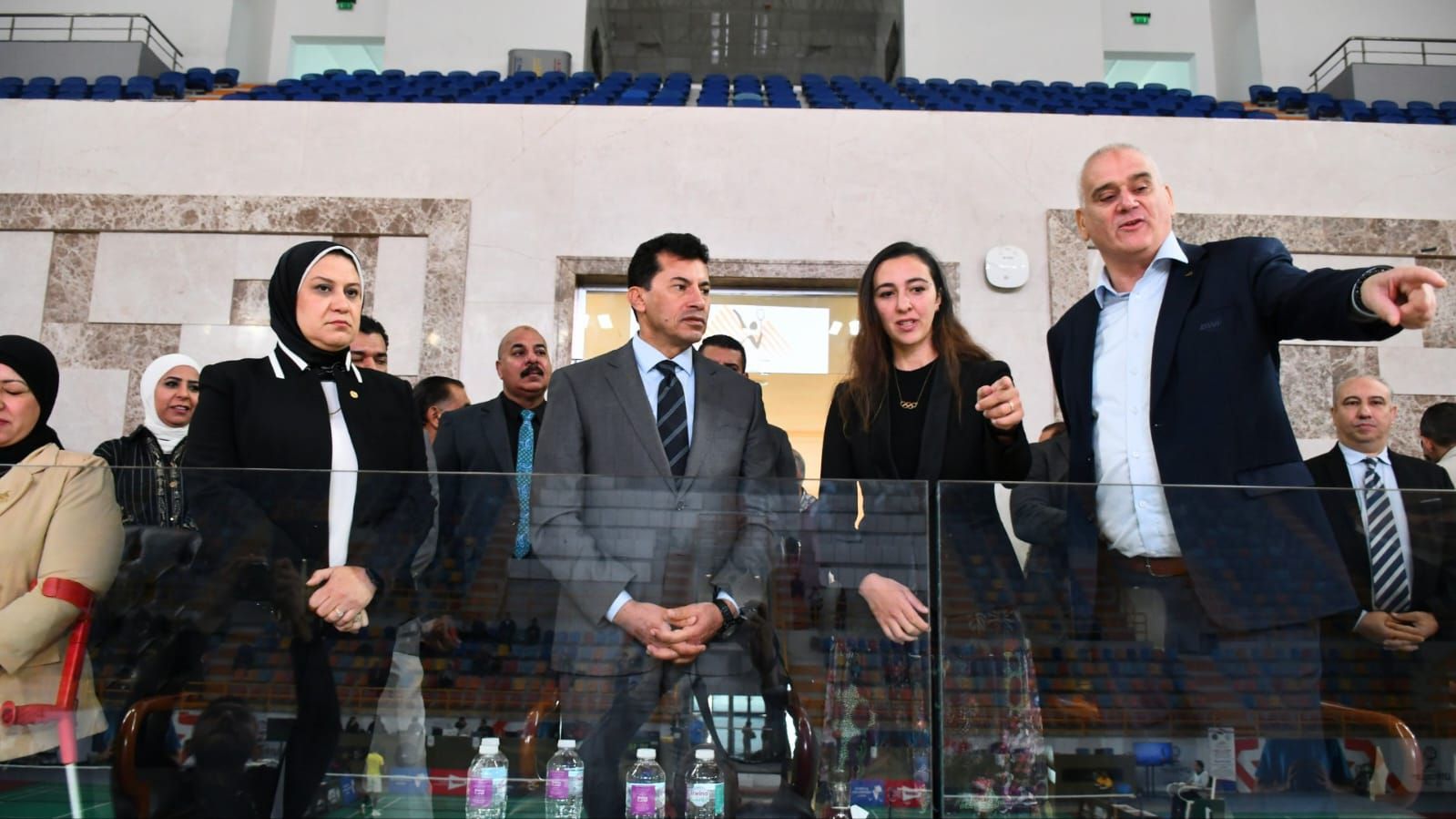 وزير الرياضة فى ختام بطولة الريشة الطائرة