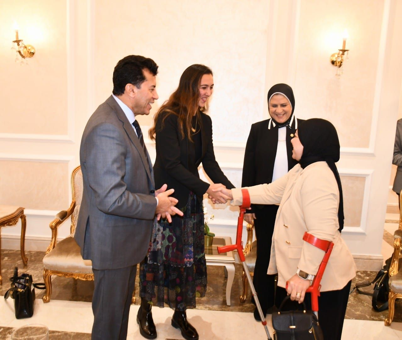 جانب أخر من حضور وزير الرياضة