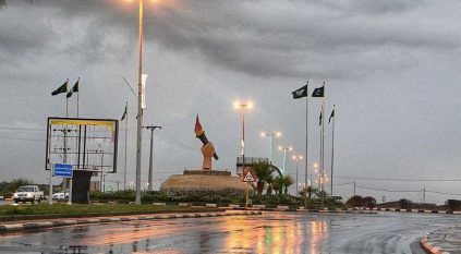 حالة مطرية ورياح شديدة السرعة على منطقة جازان