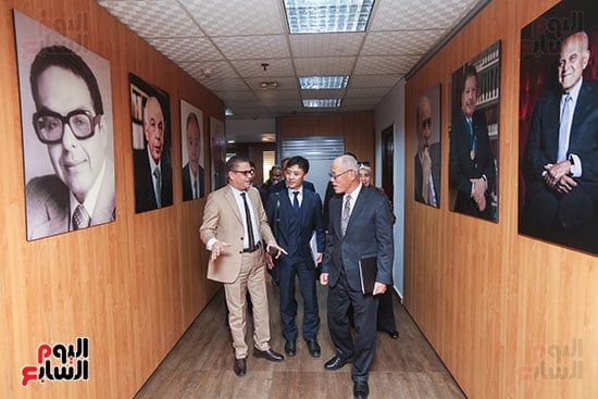 رئيس التحرير فى جولة مع سفير اليابان