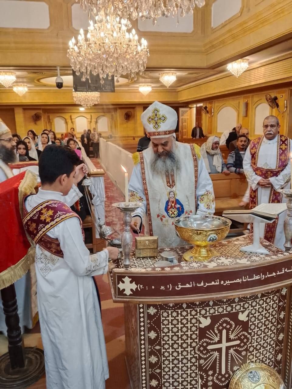 فرحة لقان عيد الغطاس بكنيسة الشهيدة الأم دولاجى وأولادها الأربعة بإسنا فرحة لقان عيد الغطاس بكنيسة الشهيدة الأم دولاجى وأولادها الأربعة بإسنا