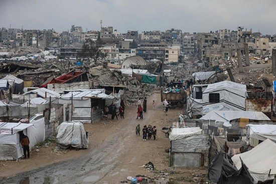 خيام النازحين فى غزة