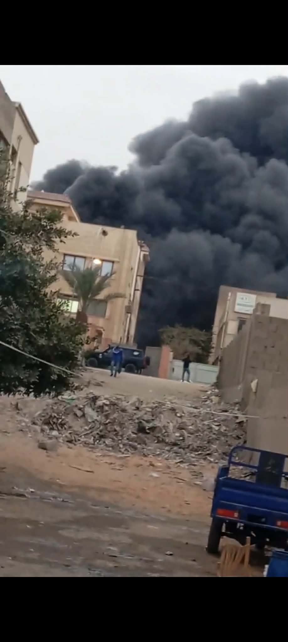 جانب من الحريق