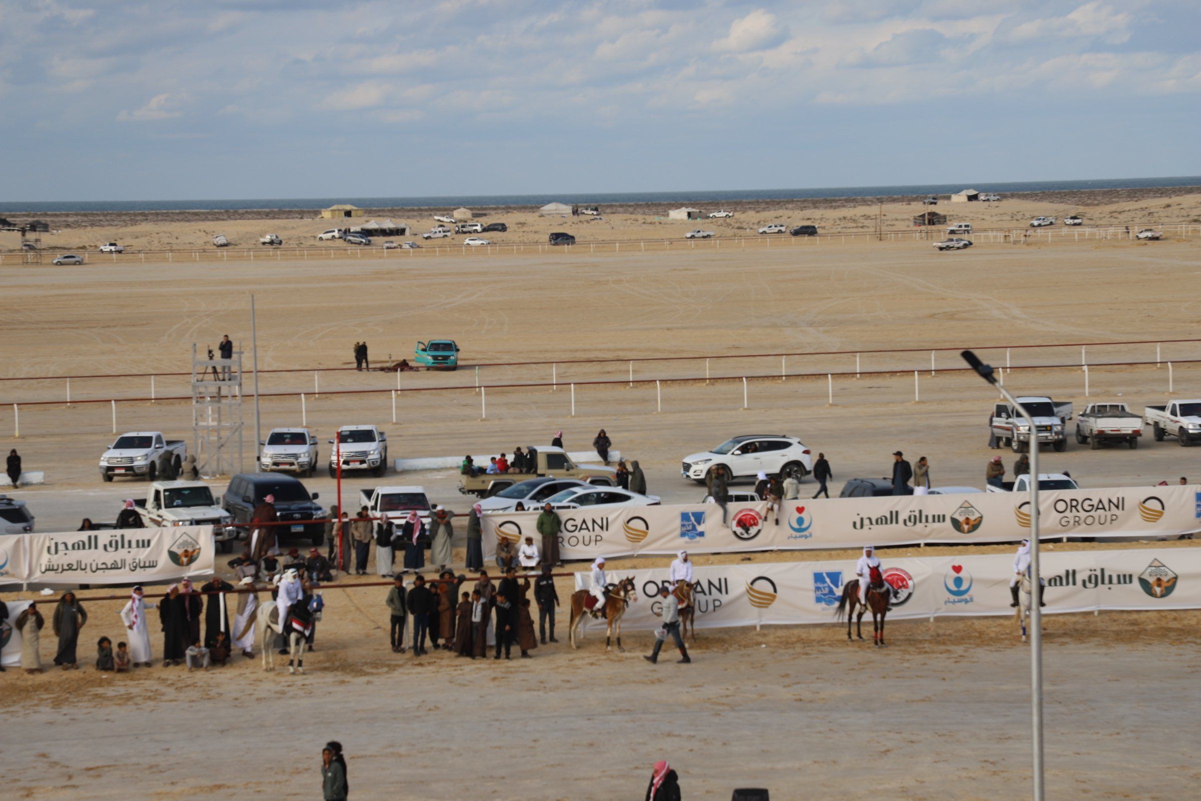 الشوط الاخير من السباق