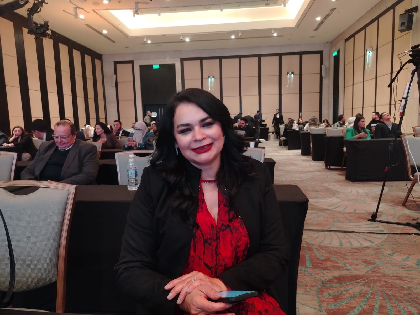 د علا خورشيد خلال المؤتمر د علا خورشيد خلال المؤتمر