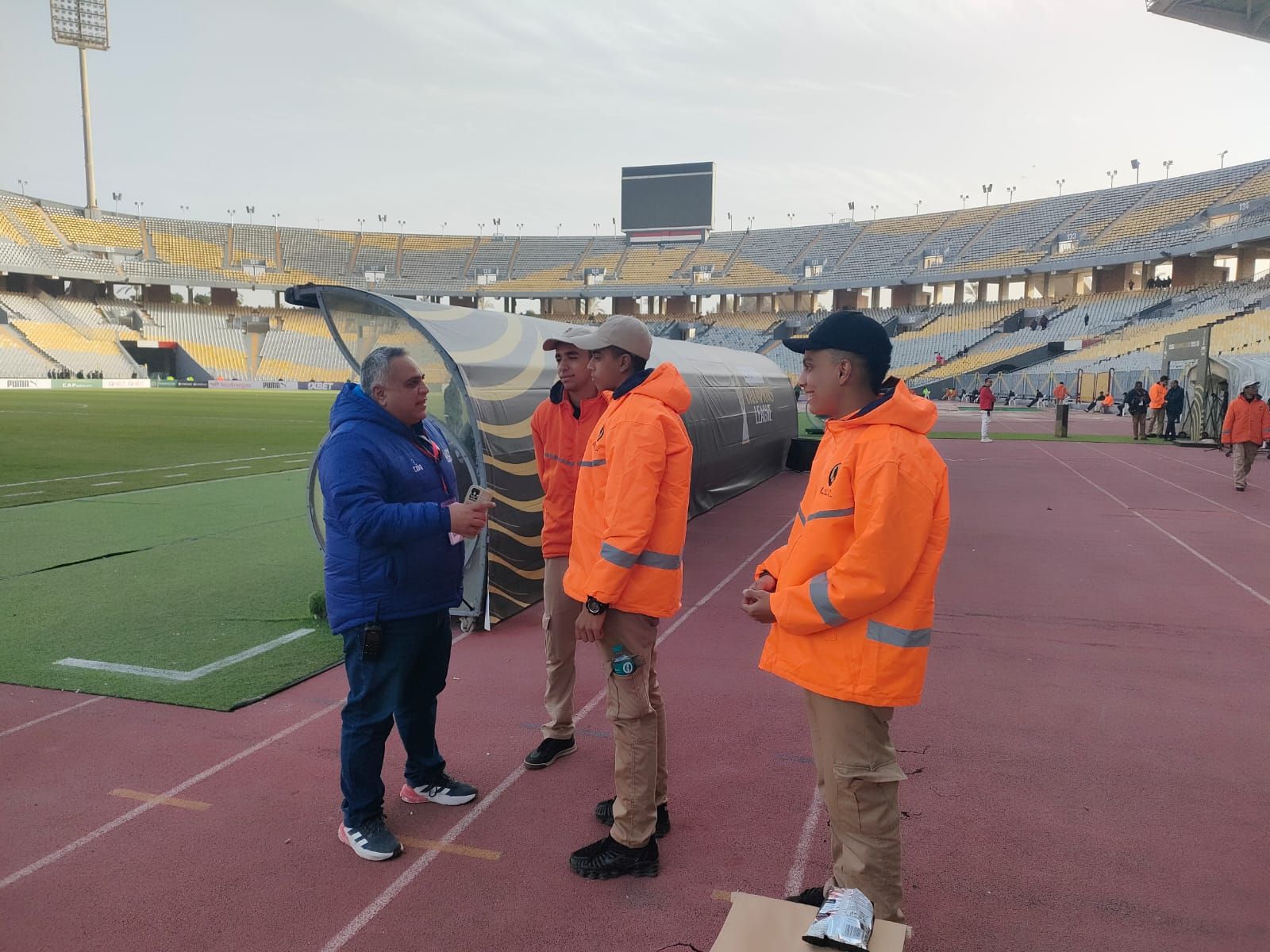 انتشار أمني باستاد برج العرب لتأمين مباراة الأهلي (5)