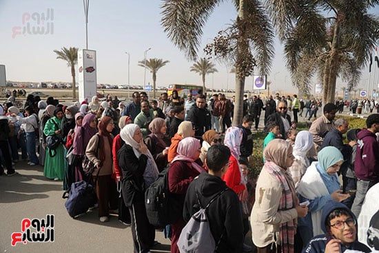 زحام في معرض الكتاب زحام في معرض الكتاب