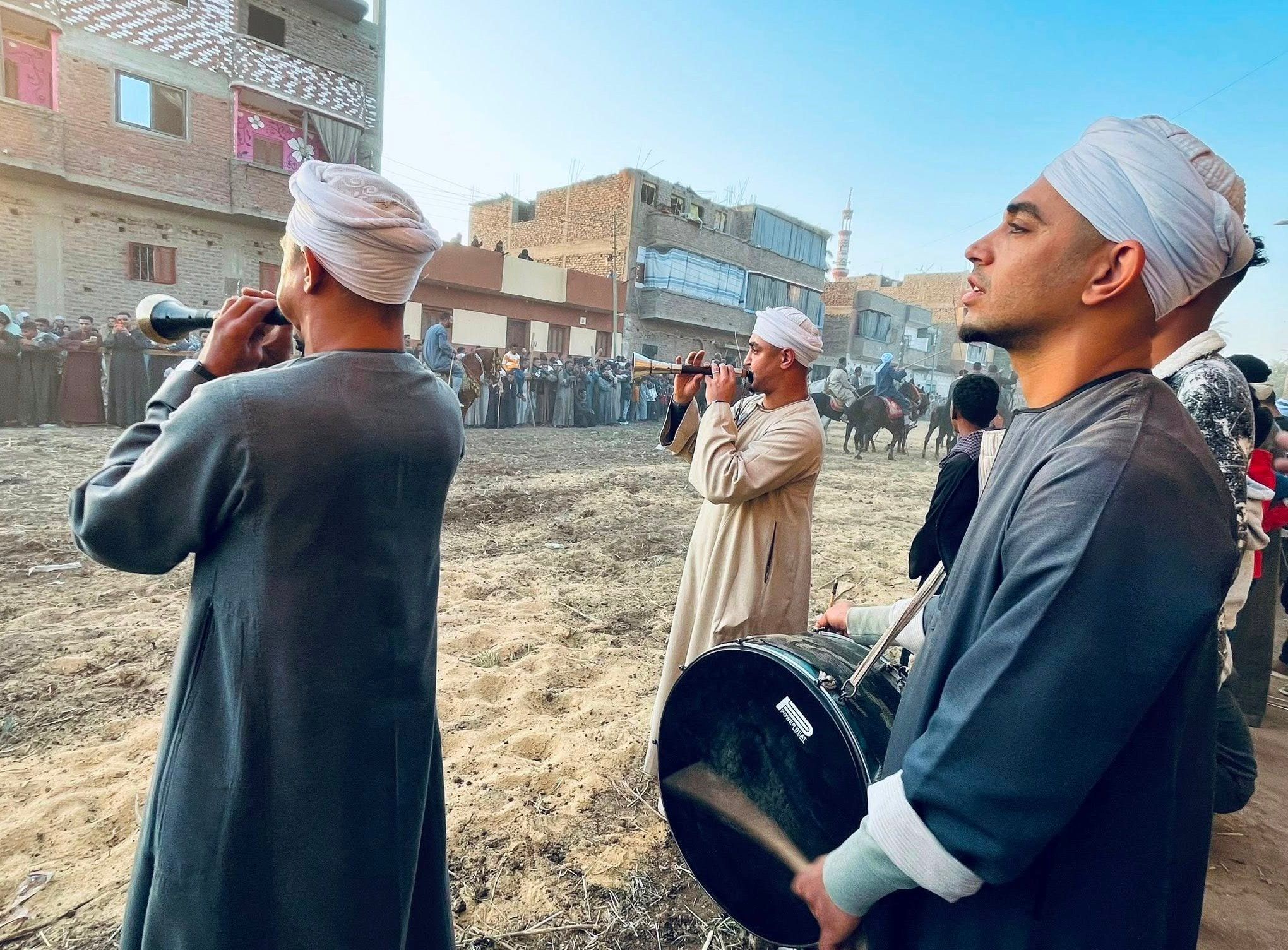 مرماح الخيل فى ليالي مولد العشي شمال الأقصر مرماح الخيل فى ليالي مولد العشي شمال الأقصر