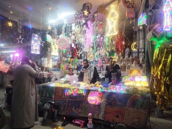 جانب-من-البهجة-فى-بايكات-فوانيس-رمضان-بالأقصر