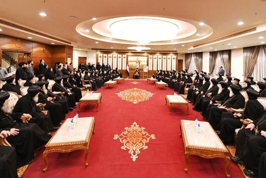 أحبار الكنيسة يستقبلون البابا تواضروس (5)