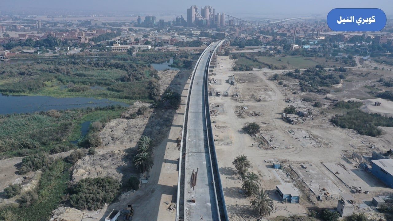 الكوبري بمنطقة حلوان