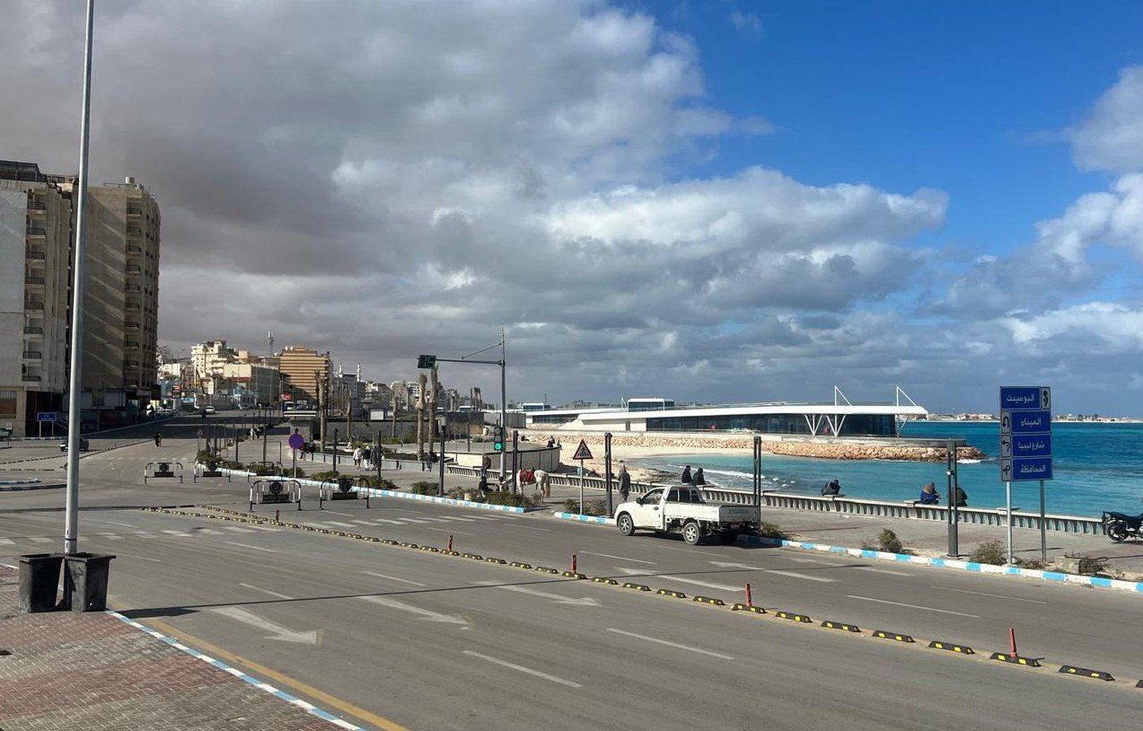 كورنيش مطروح بعد التطوير اصبح وجهة سياحية