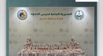 إحباط تهريب 187,830 قرصًا ممنوعًا في عسير