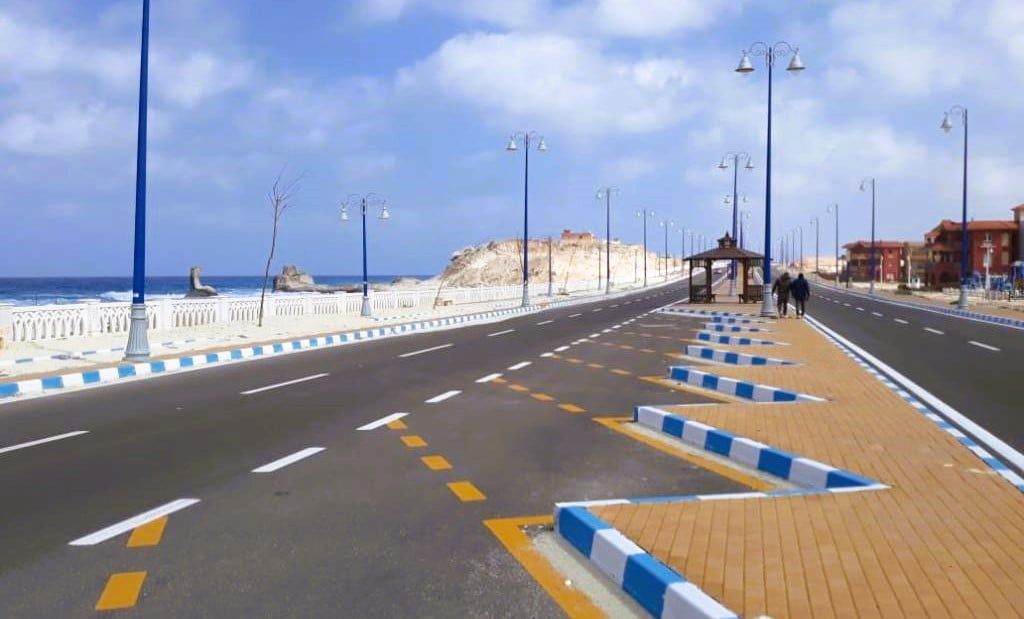 كورنيش الابيض الجديد في مطروح