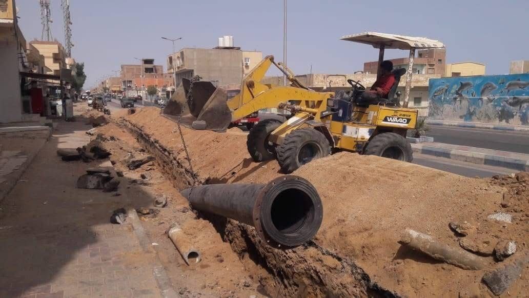 تنفيذ مشروعات ضخمة خاصة بالمياه،بالغردقة