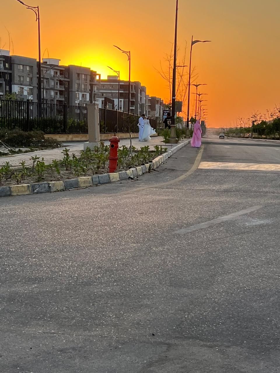 غروب الشمس بالمنصورة الجديدة غروب الشمس بالمنصورة الجديدة