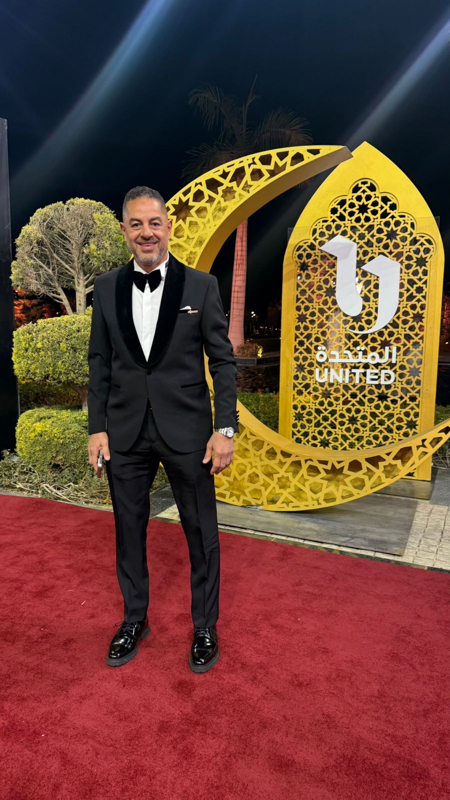 المخرج أحمد شفيق في حفل المتحدة