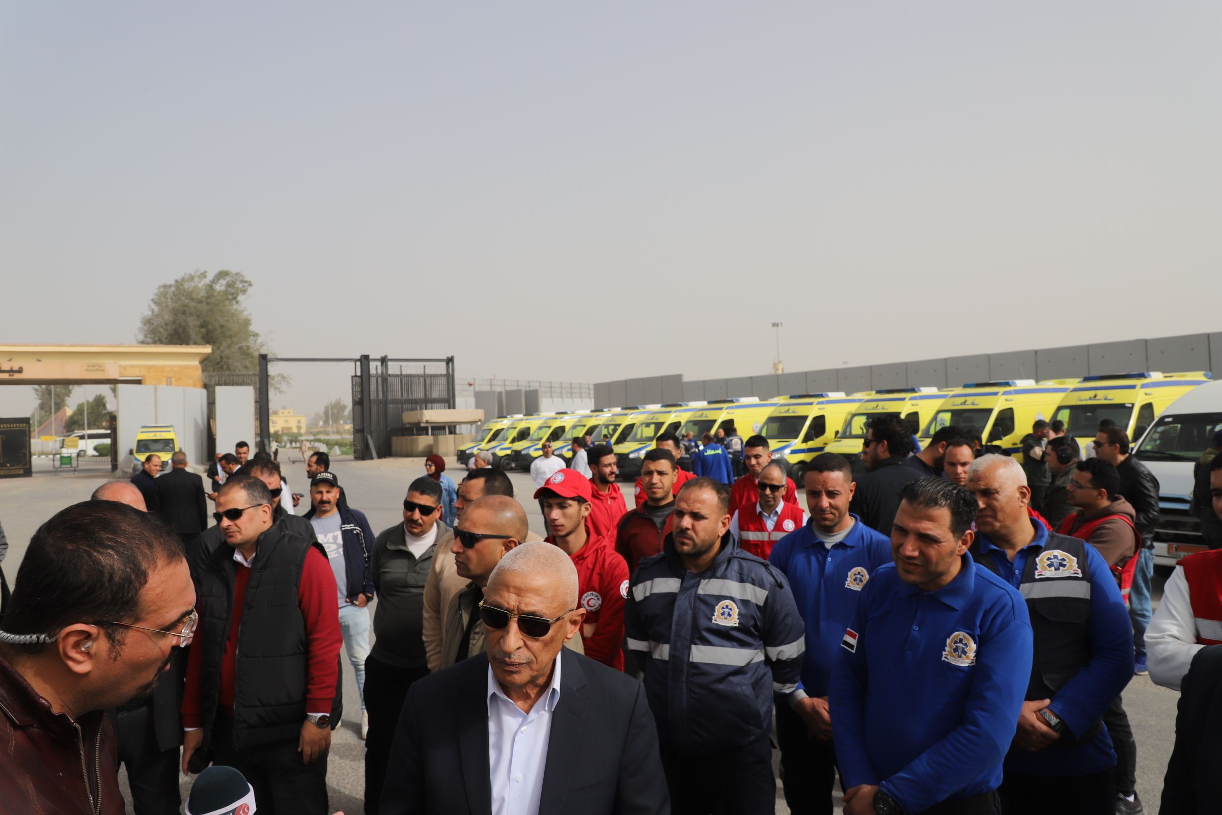 تفقد معبر رفح تفقد معبر رفح