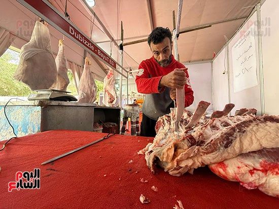 باكية اللحوم في معرض السلع باكية اللحوم في معرض السلع