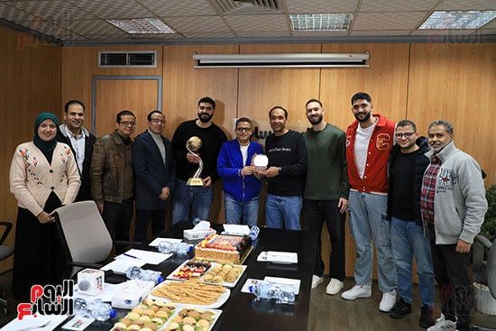 لحظة تكريم منتخب كرة اليد فى اليوم السابع لحظة تكريم منتخب كرة اليد فى اليوم السابع