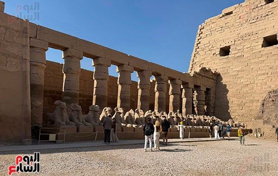 استمتاع-السائحين-فى-قلب-طريق-الكباش-بالأقصر استمتاع-السائحين-فى-قلب-طريق-الكباش-بالأقصر