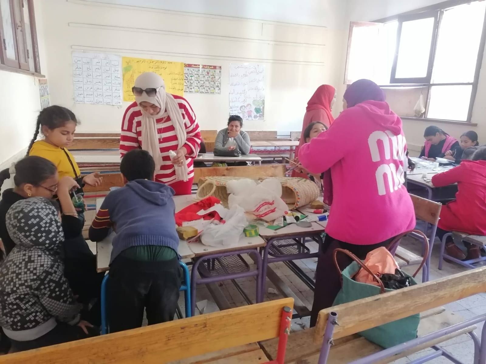 ورش رسم على الخوص وإنتاج أعمال مستوحاة من التراث ضمن الفعاليات