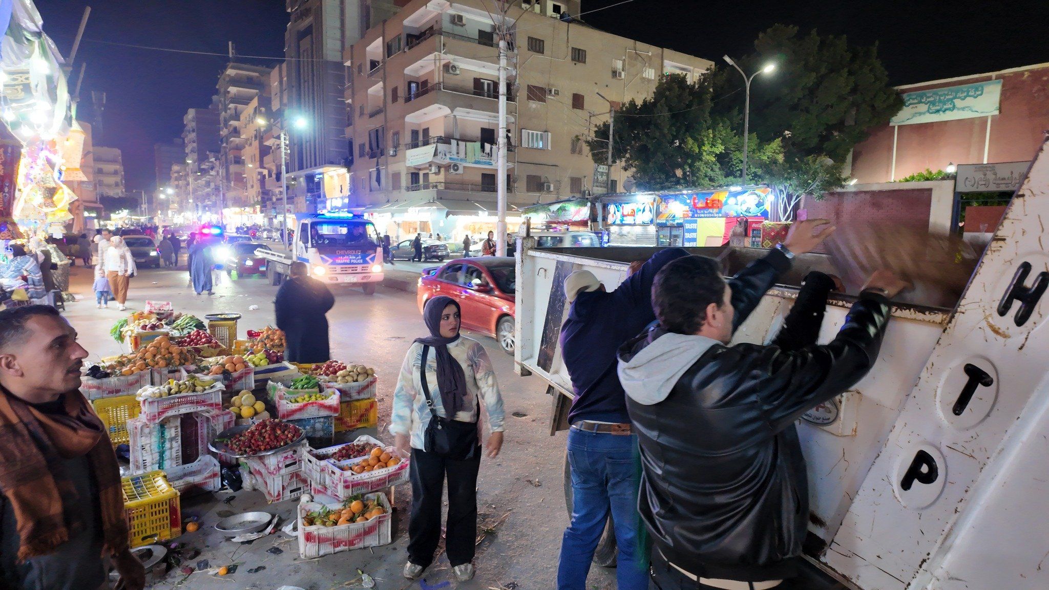 رفع الاشغالات بمدينة كفر الشيخ