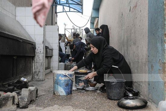 الحياة اليومية لسكان الخيام فى البريج