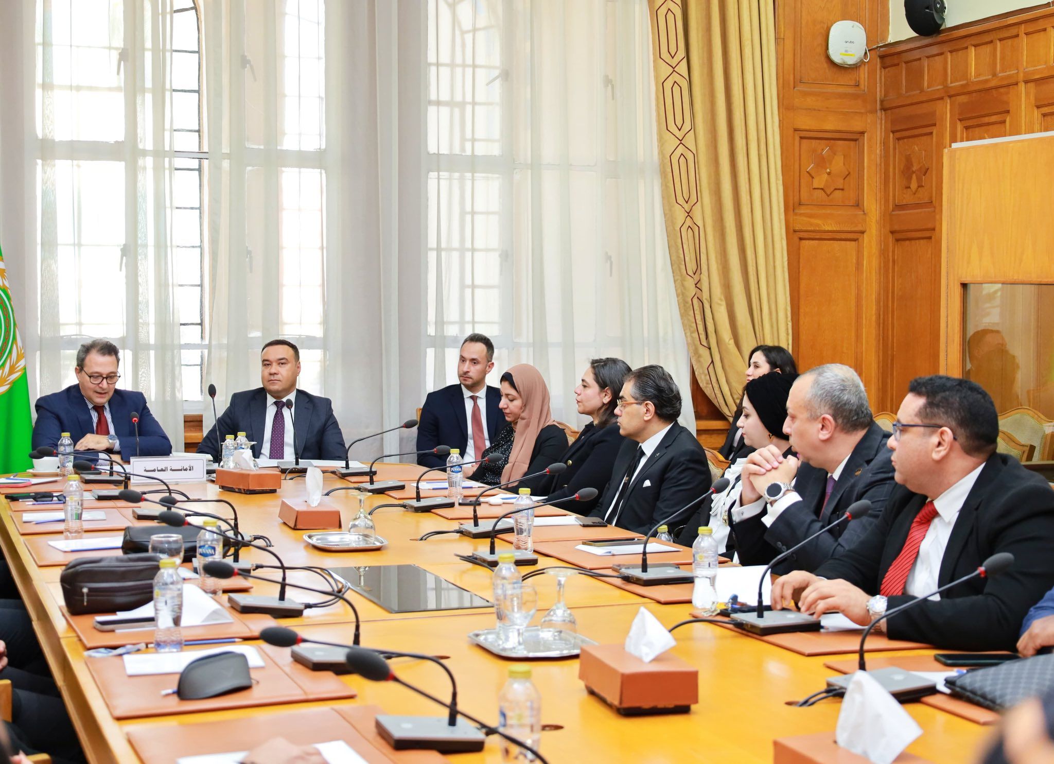 وفدٌ من مستشاري هيئة النيابة الإدارية يزور مقر جامعة الدول العربية (17)