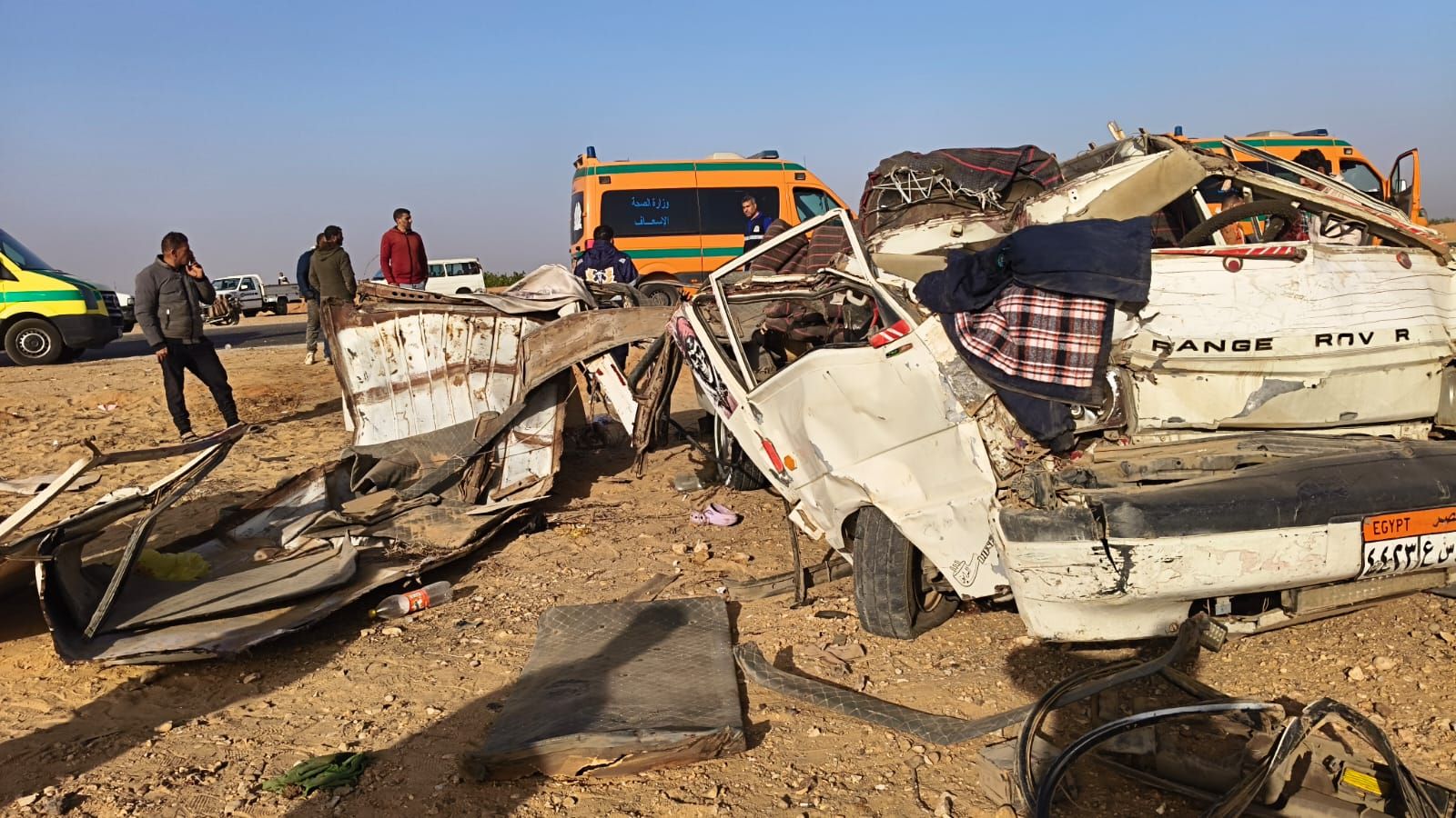 حادث طريق مصر الإسماعيلية الصحراوى