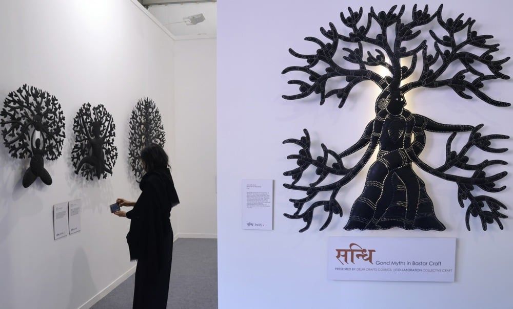 بمشاركة 135 عارضًا عالميا.. فعاليات معرض الهند للفنون (15)