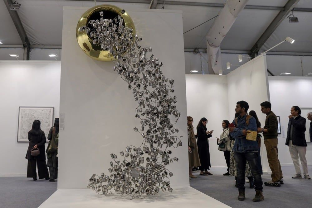 بمشاركة 135 عارضًا عالميا.. فعاليات معرض الهند للفنون (3)